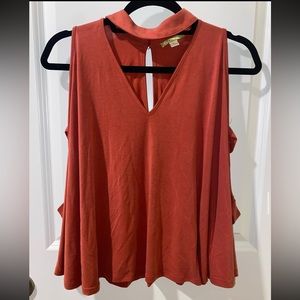 GIANNI BINI Tank with Side Cutouts, size XS